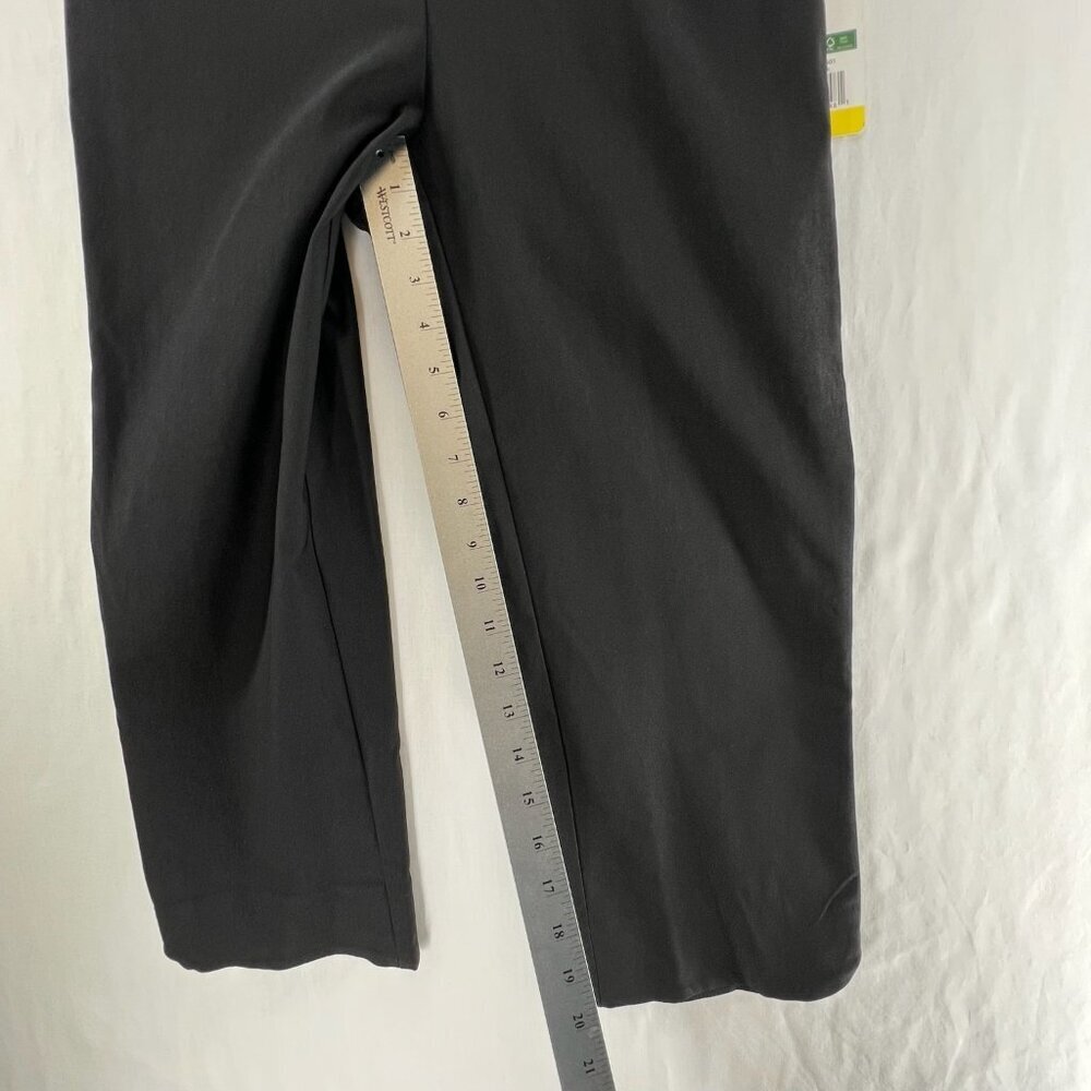 S.C. & CO 360 Tummy Control Cropped Pants Womens 6 Easy Pull On Petal Slit Black - Picture 9 of 13